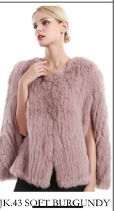 Rabbit Fur Cap Jackets